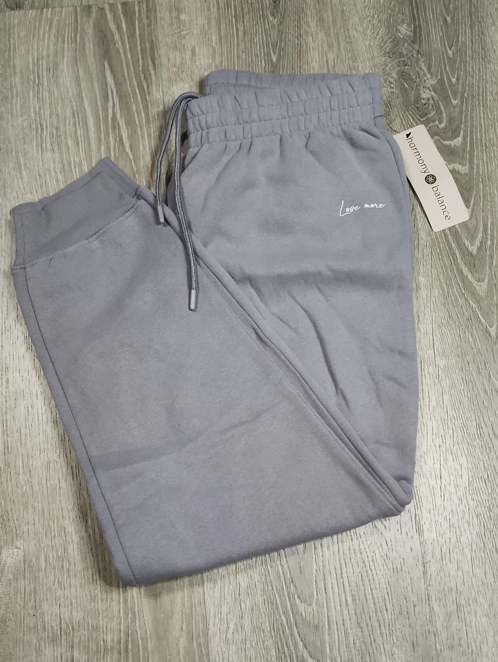 Harmony Balance Gray Oversized Jogger Pants Women's L New With Tag